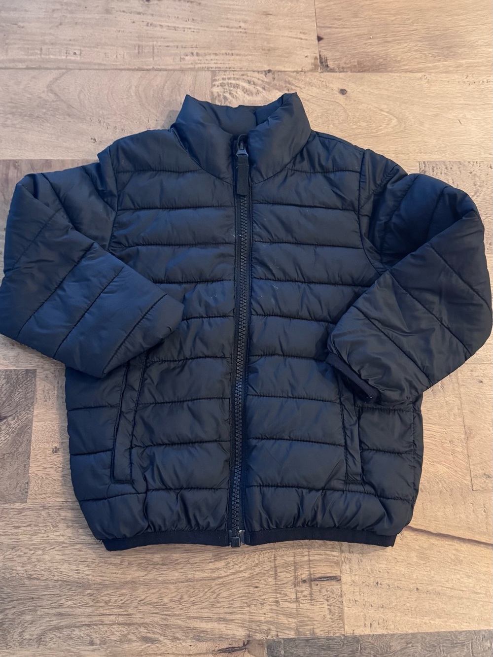 Tag Kids Black Puffer Jacket Lightweight Warmth mid season coat sz 18 months